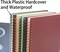 Spiral Notebook, 4 Pcs 4 Color 9.8 Inch x 6.9 Inch B5 Thick Plastic Hardcover 7mm College Ruled Paper 80 Sheets (160 Pages) Journal for School and Office Supplies
